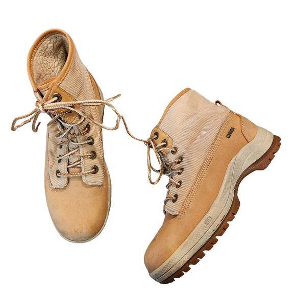 Skechers Shoes - Skechers Y2K Boots Womens Sz 8 Wheat Tan Tough Roll Ankle Boot Lined